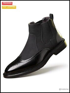 Mens Black High Ankle Boots for Sale up to 90% Off: Poshmark display picture 1